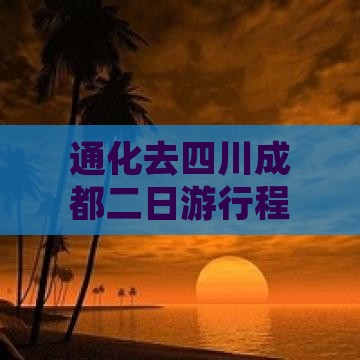 通化去四川成都二日游
