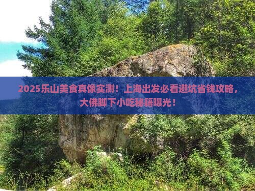 上海去四川乐山大佛旅游小吃