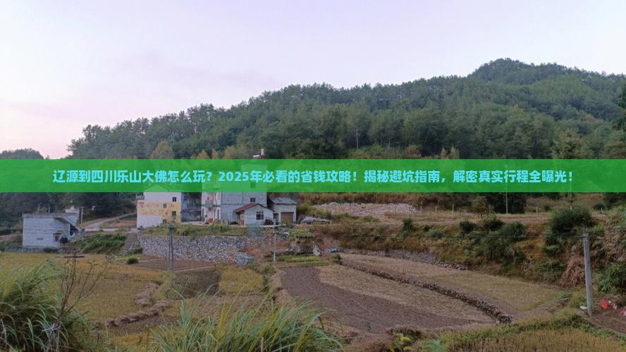 辽源到四川乐山大佛旅行社