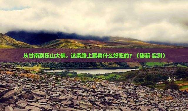 甘南去四川乐山大佛旅游小吃