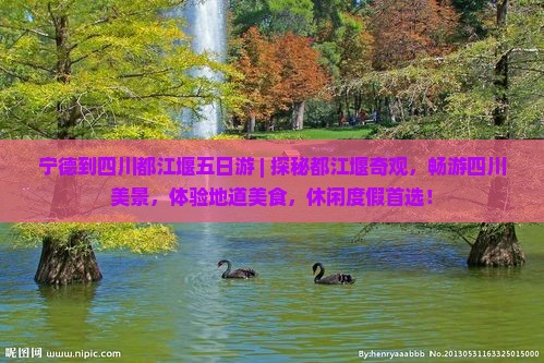 宁德到四川都江堰五日游