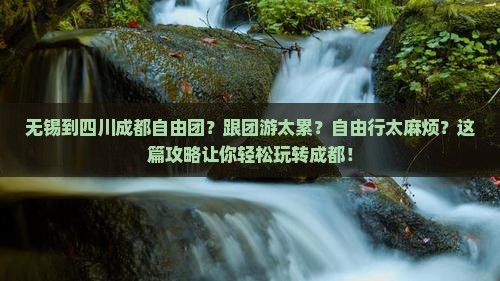 无锡到四川成都自由团