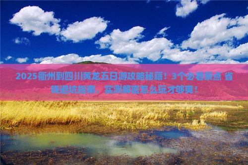 衢州到四川黄龙五日游