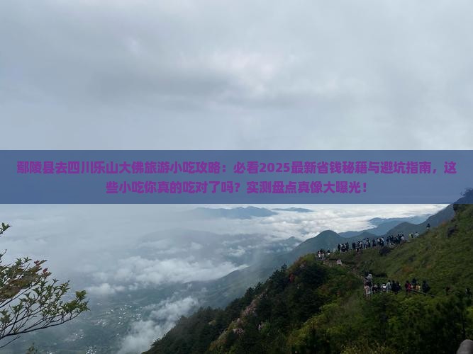 鄢陵县去四川乐山大佛旅游小吃