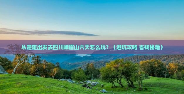 楚雄去四川峨眉山六日游