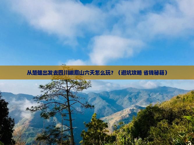 楚雄去四川峨眉山六日游