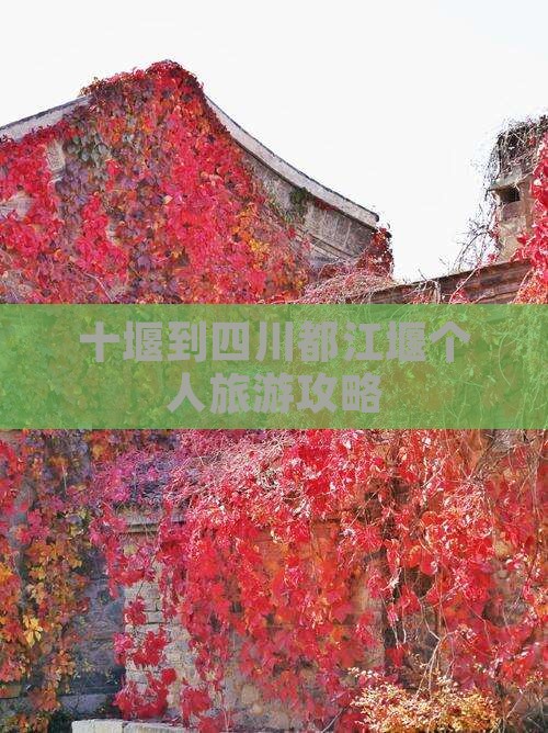 十堰到四川都江堰个人游