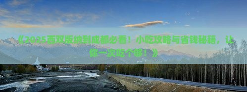 西双版纳到四川成都旅游小吃