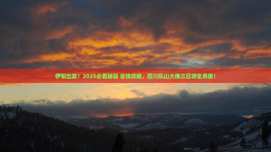 伊犁去四川乐山大佛三日游