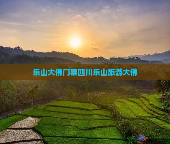 劳动节去四川乐山大佛门票