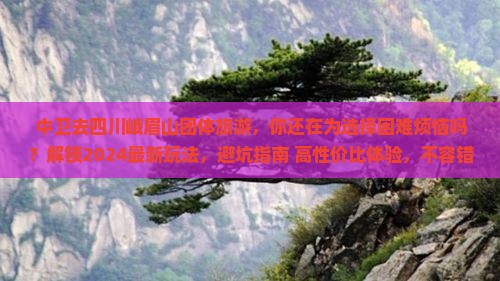 中卫去四川峨眉山团体旅游