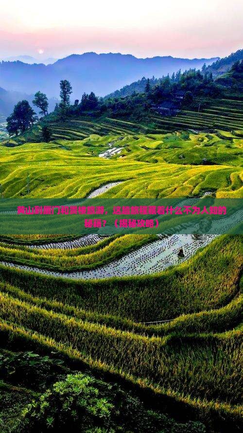 黄山到厦门和贵楼旅游