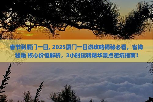 春节到厦门一日 春节到厦门一日