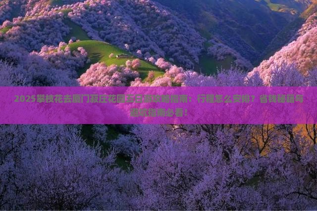 攀枝花去厦门菽庄花园五日游