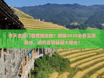 冬天去厦门曾厝埯攻略 冬天去厦门曾厝埯攻略