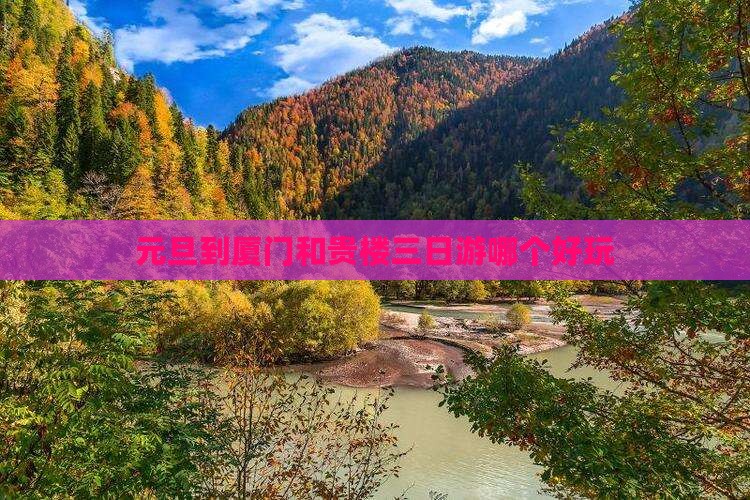 元旦到厦门和贵楼三日游