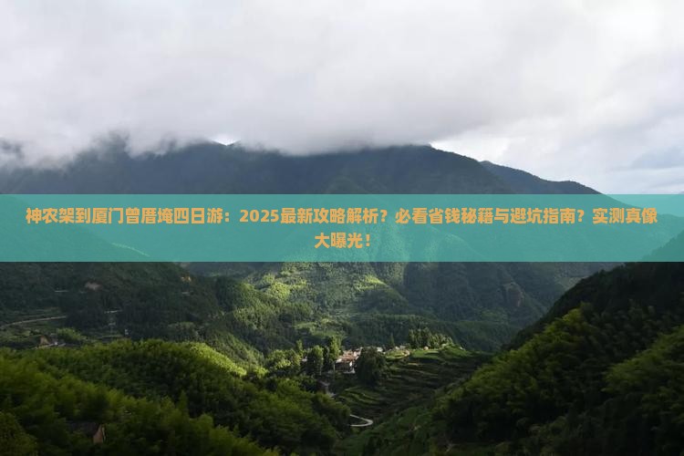 神农架去厦门曾厝埯四日游