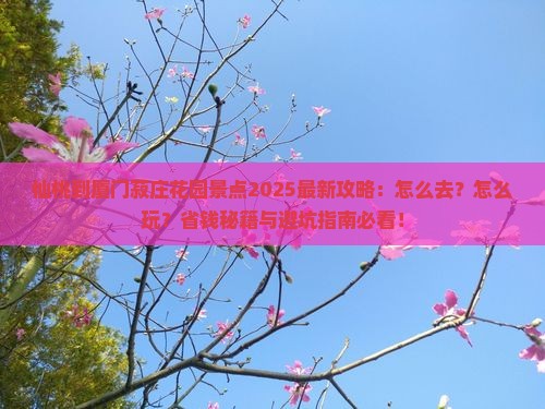 仙桃到厦门菽庄花园景点