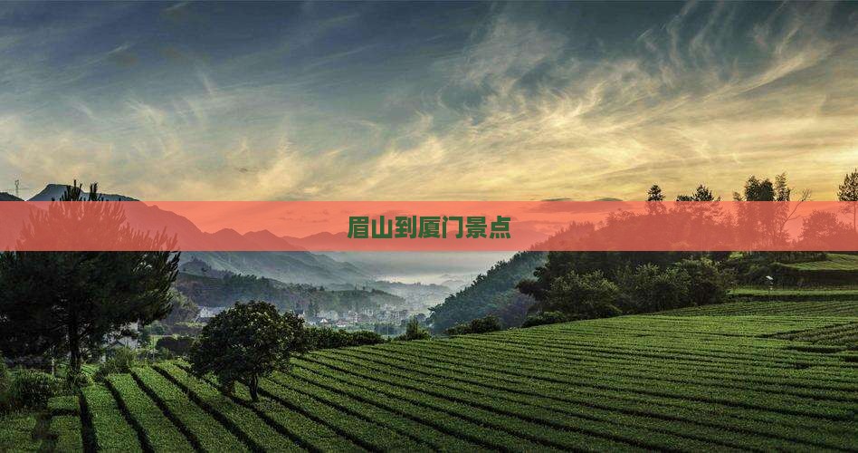 眉山到厦门景点