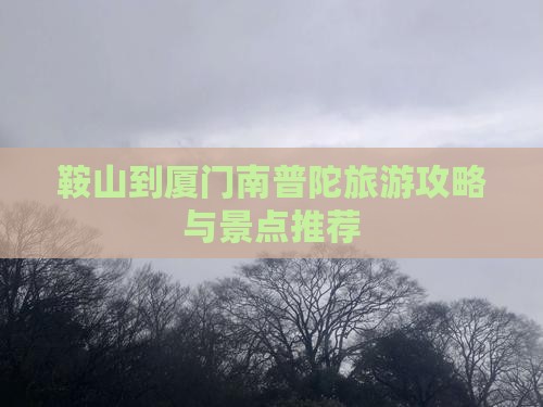 鞍山到厦门南普陀景点