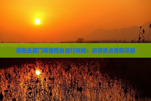 洛阳去厦门南普陀自由行
