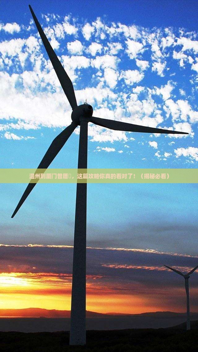 温州到厦门曾厝埯攻略