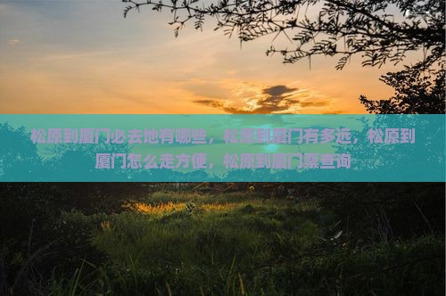 松原到厦门必去地