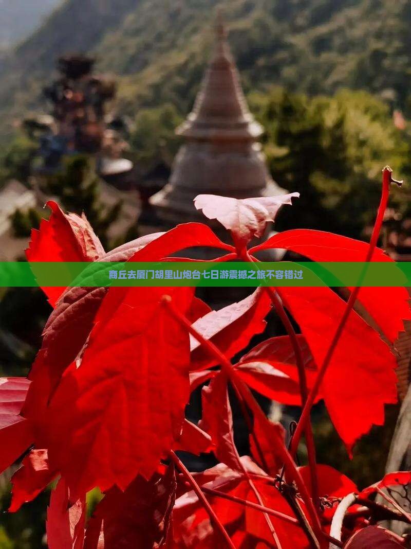 商丘去厦门胡里山炮台七日游