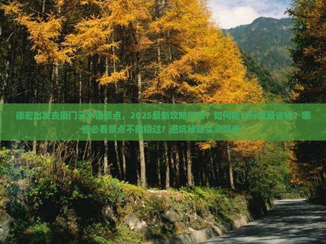 德宏去厦门云水谣景点