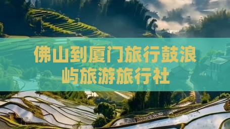 佛山到厦门鼓浪屿旅行社