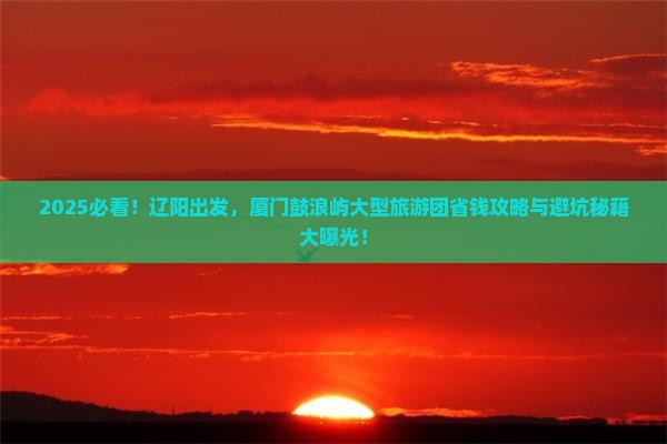 辽阳到厦门鼓浪屿大型旅游团