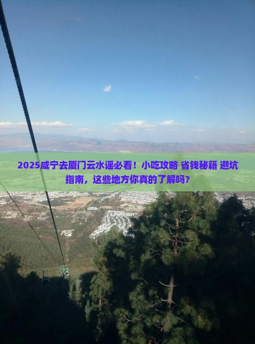 咸宁去厦门云水谣旅游小吃