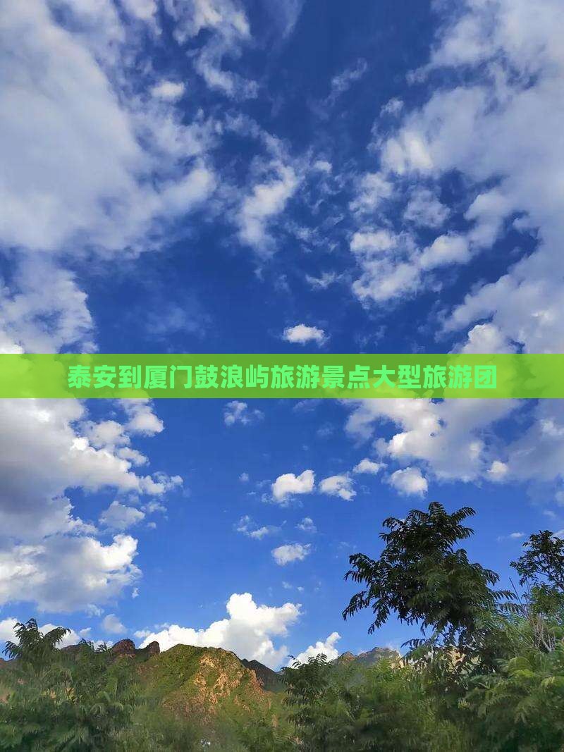 泰安到厦门鼓浪屿大型旅游团
