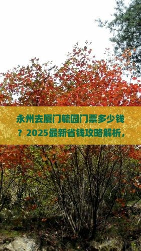 永州去厦门毓园门票