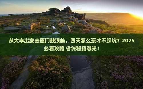 大丰去厦门鼓浪屿四日游