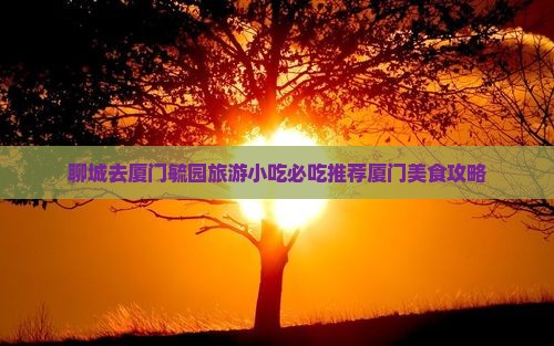 聊城去厦门毓园旅游小吃