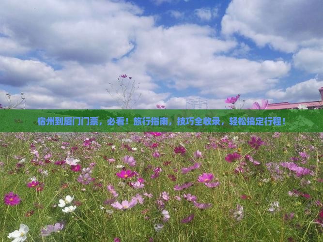 宿州到厦门门票