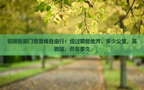 铜陵到厦门曾厝埯自由行