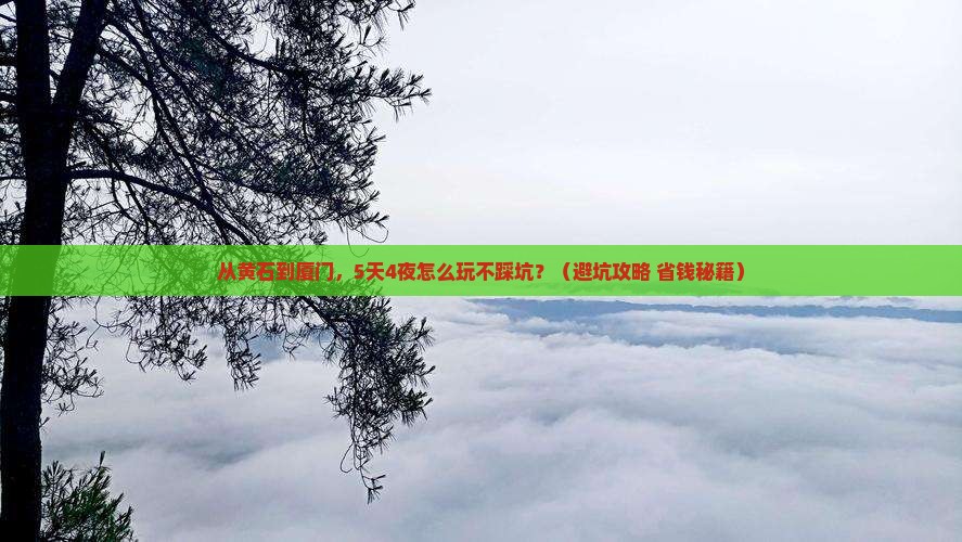 黄石去厦门团体旅游