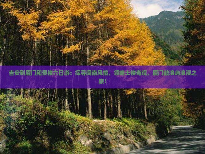 吉安到厦门和贵楼六日游