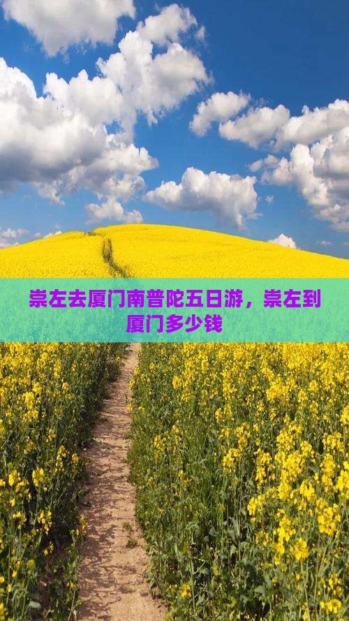 崇左去厦门南普陀五日游