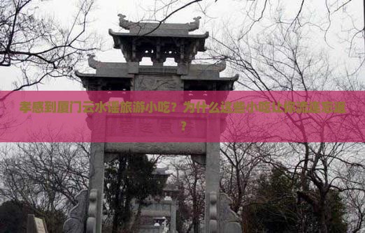 孝感到厦门云水谣旅游小吃