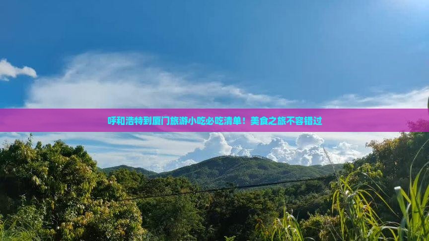 呼和浩特到厦门旅游小吃