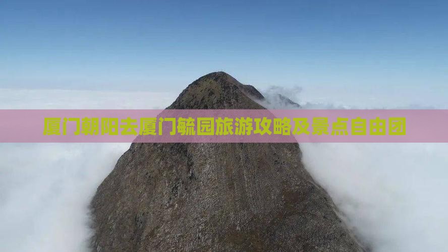 朝阳去厦门毓园自由团