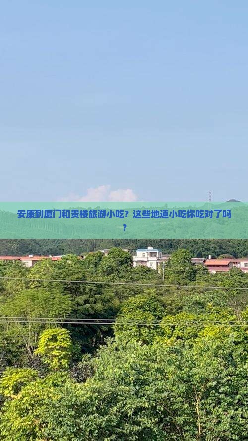 安康到厦门和贵楼旅游小吃