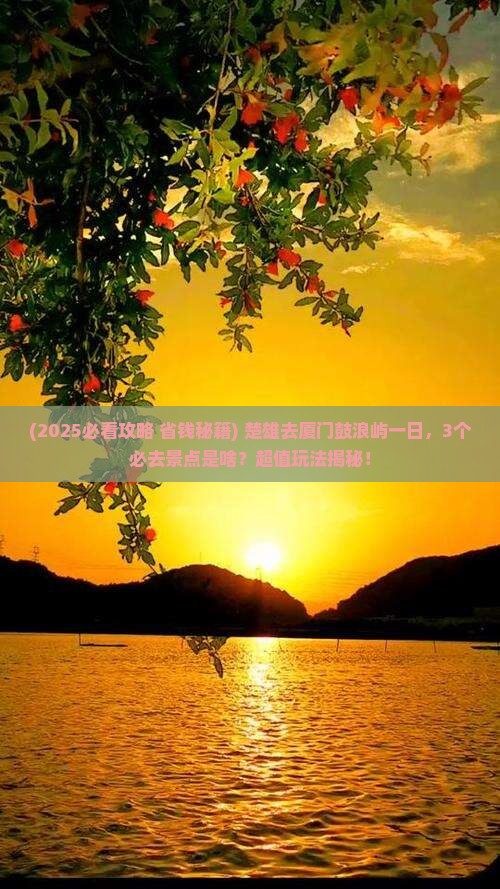 楚雄去厦门鼓浪屿一日