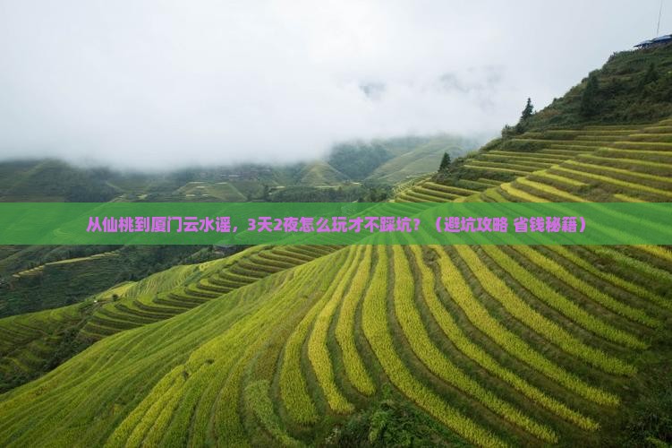 仙桃到厦门云水谣自由行