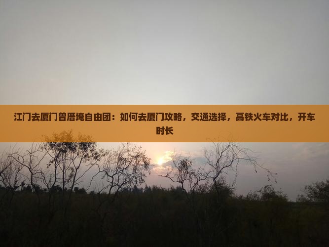 江门去厦门曾厝埯自由团