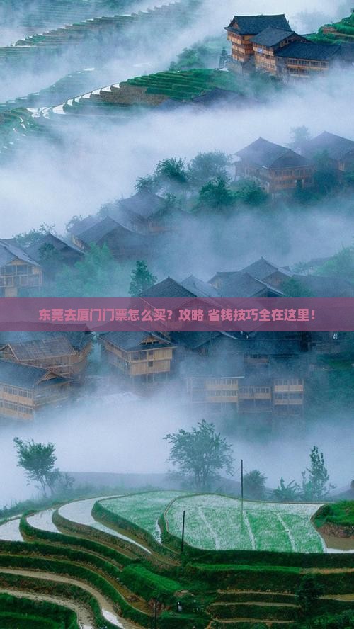 东莞去厦门门票