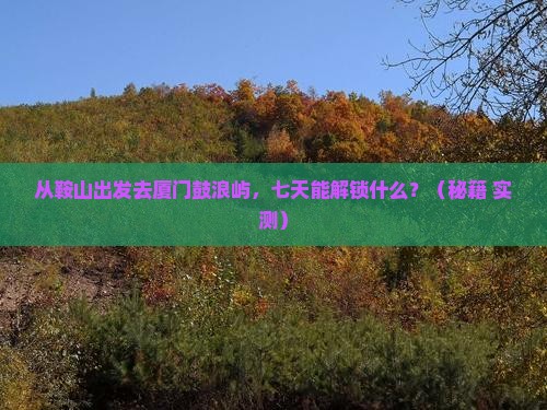 鞍山去厦门鼓浪屿七日游